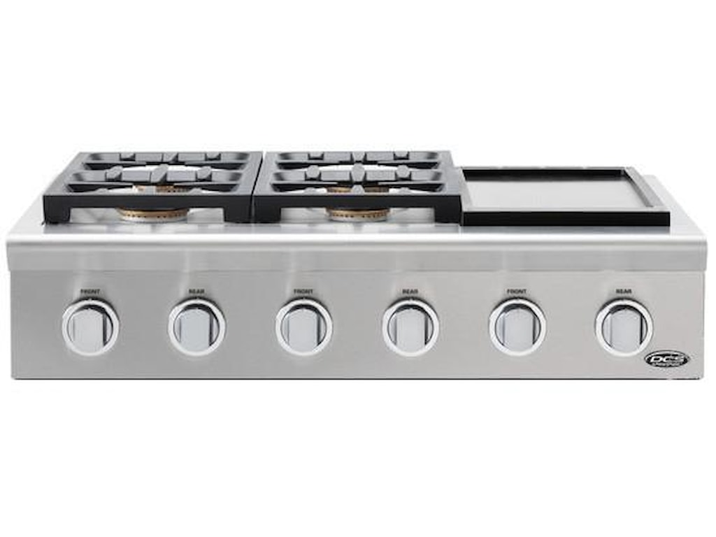 Dcs Cpu 364gd36 Professional Gas4 Burner Cooktop With Griddle Dcs Gas Cooktops36