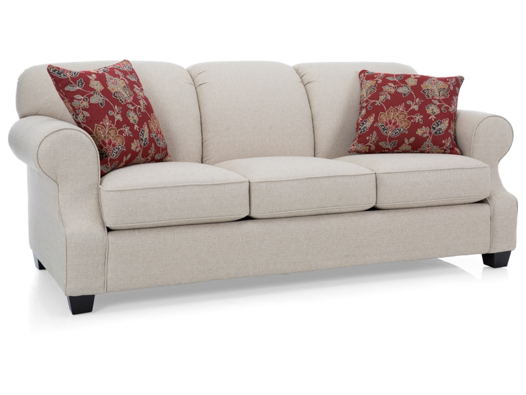 Decor Rest 2000 Queen Sleeper Sofa With Rolled Arms Sheely S Decor Rest 2000 Queen Sleeper Sofa With Rolled Arms