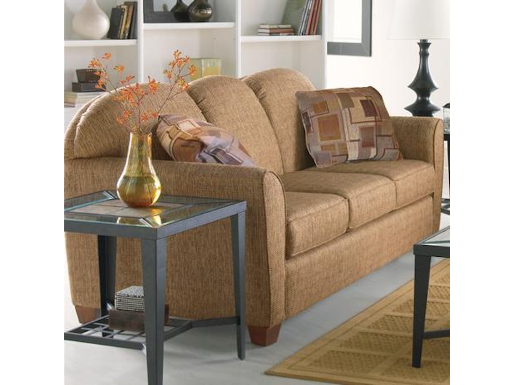 2317 Contemporary Sofa With Curved Track Arms By Decor Rest At Sheely S Furniture Liance