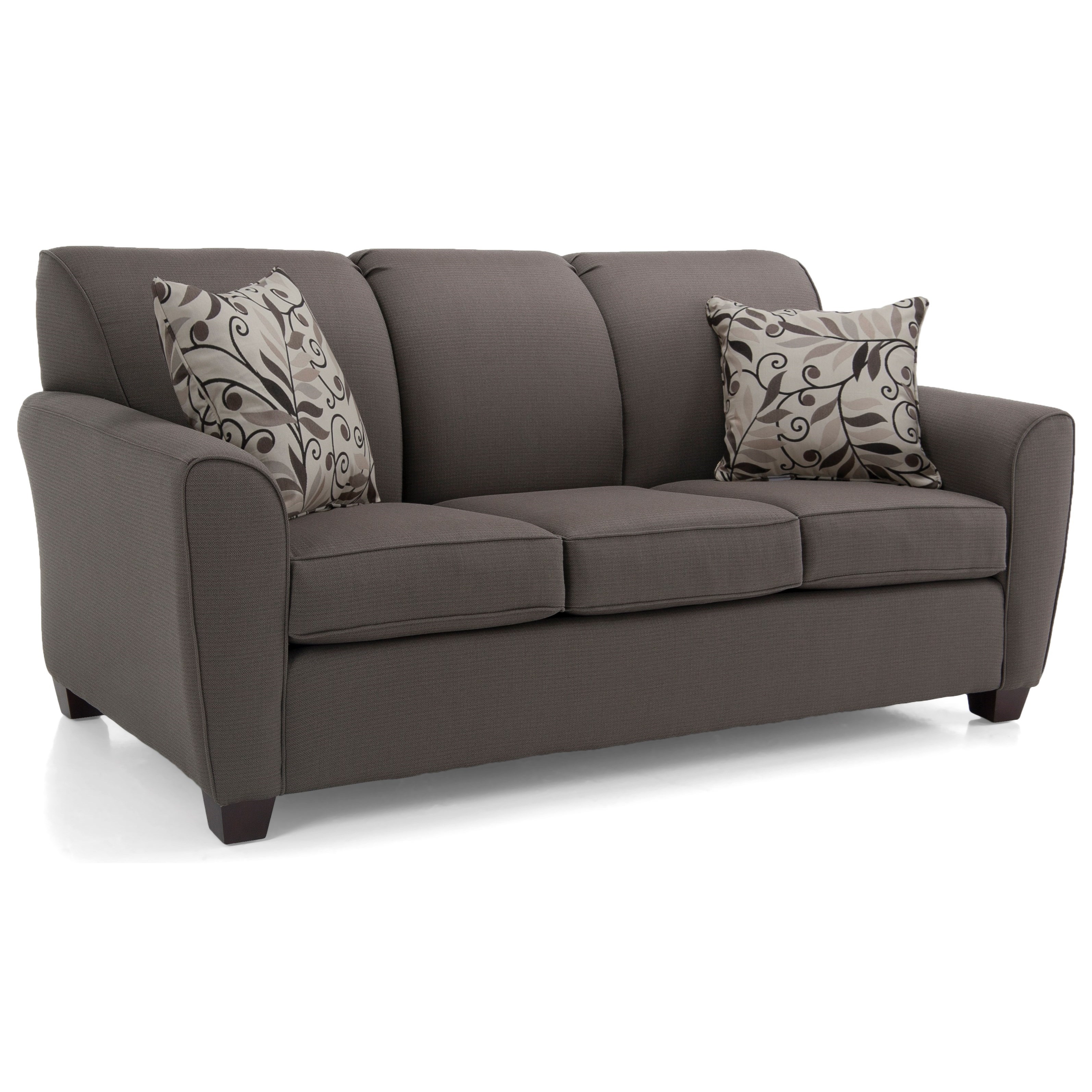 Taelor Designs 2404 Transitional Double Bed Sofa With Flared Arms