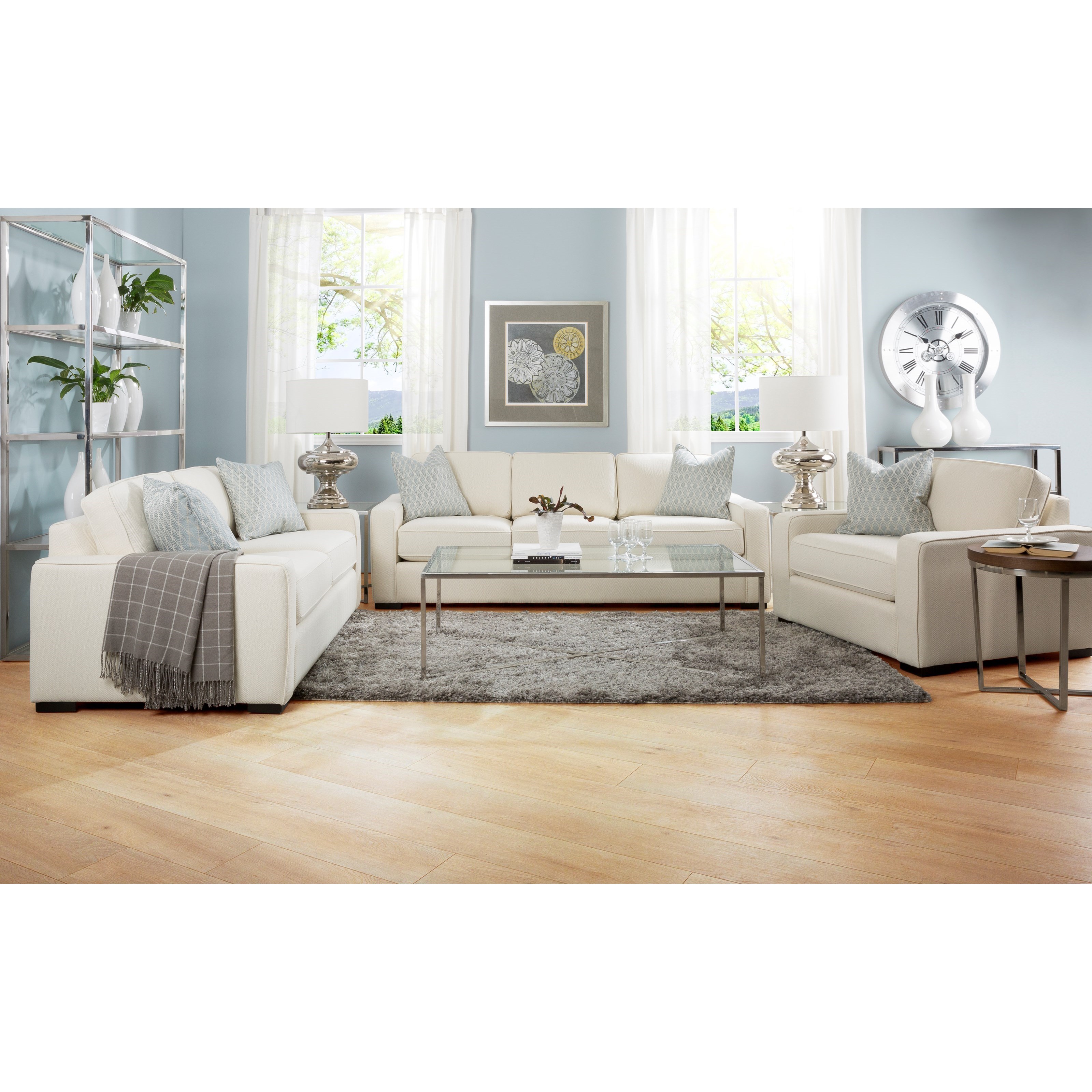 cream chair and a half
