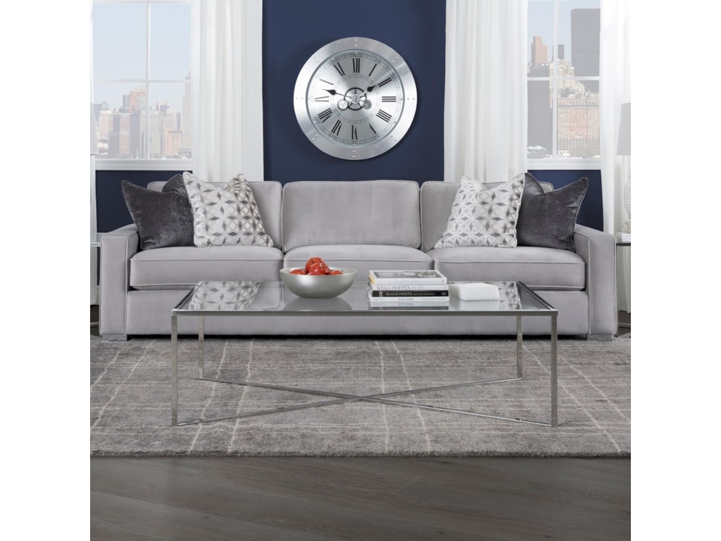 Decor Rest 2591 Contemporary 102 Sofa With Track Arms Stoney Decor Rest 2591 Contemporary 102 Sofa With Track Arms
