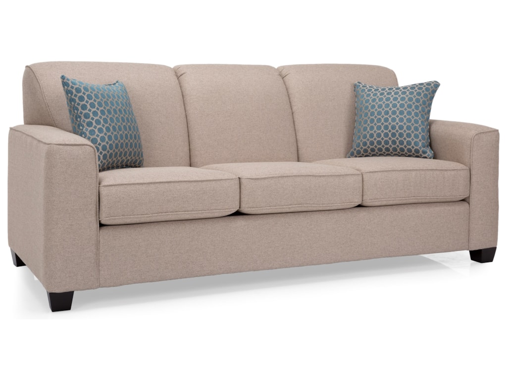 2705 Casual Sofa With Beveled Arms By Decor Rest At Stoney Creek Furniture