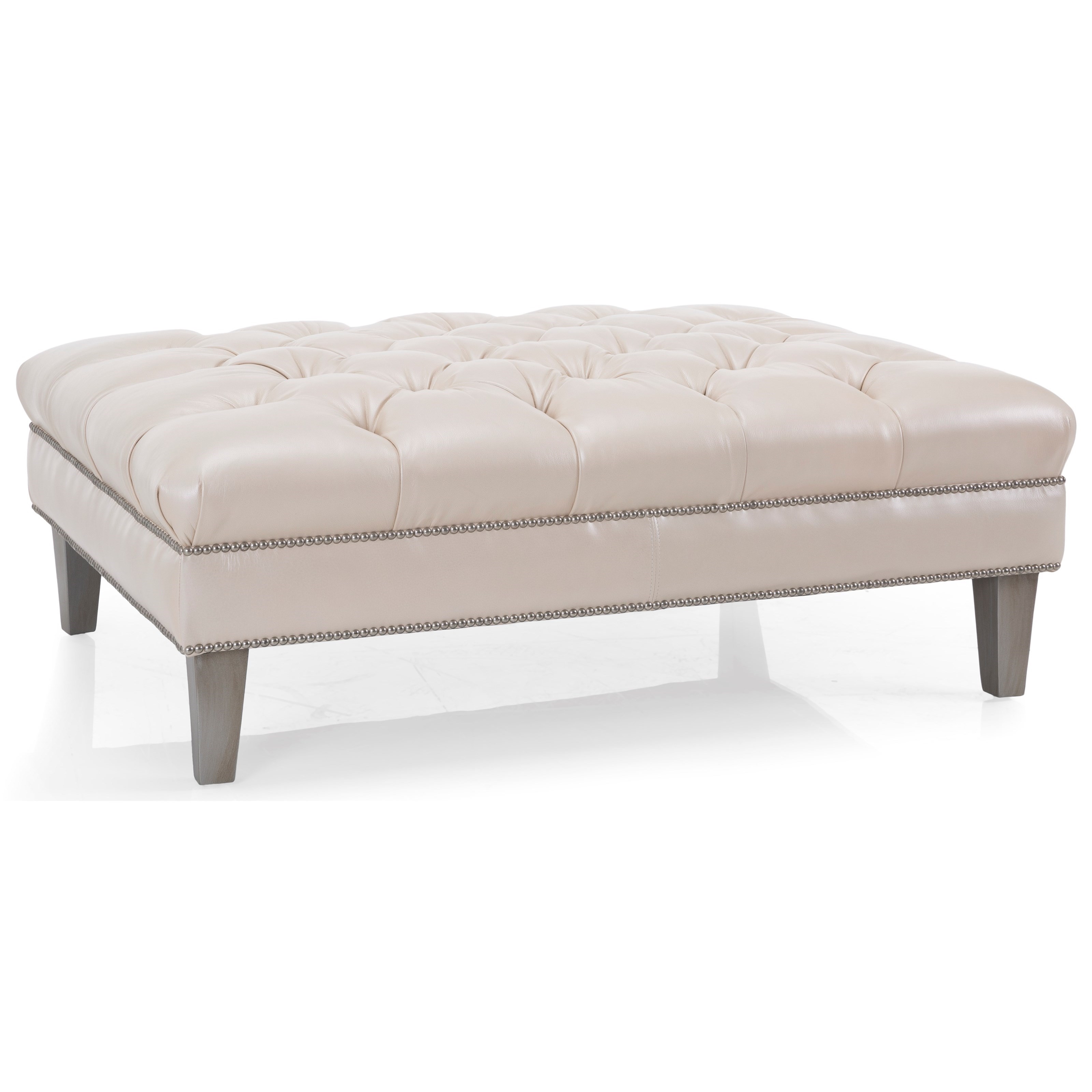 Decor Rest 2734 3734 Ottoman Transitional Customizable Ottoman With Tufted Top Upper Room Home Furnishings Ottomans
