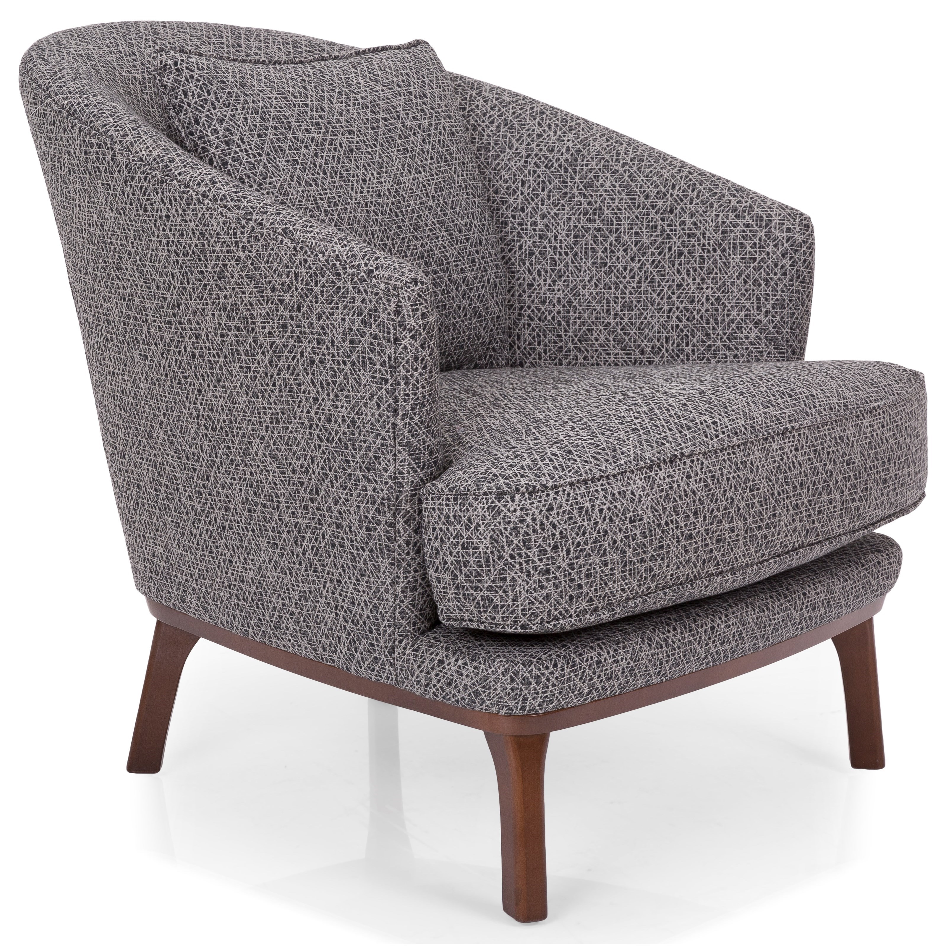 Decor Rest 2883 Contemporary Upholstered Chair With Tall