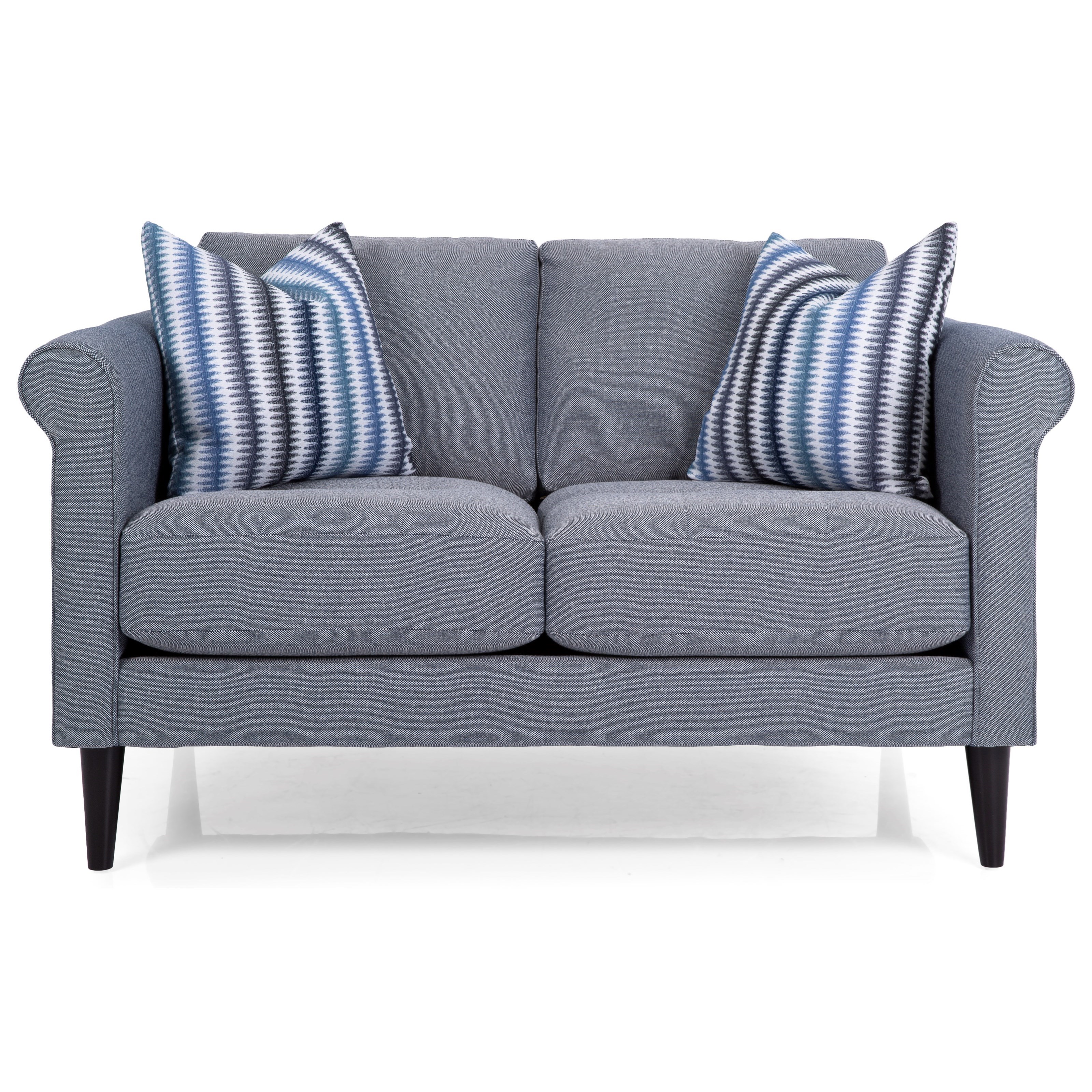 Decor Rest 2m1 Contemporary Loveseat With Exposed Wood Legs Wayside Furniture Loveseats + bayberry contemporary gray velvet fabric loveseat couch with 2 pillows. decor rest 2m1 contemporary loveseat