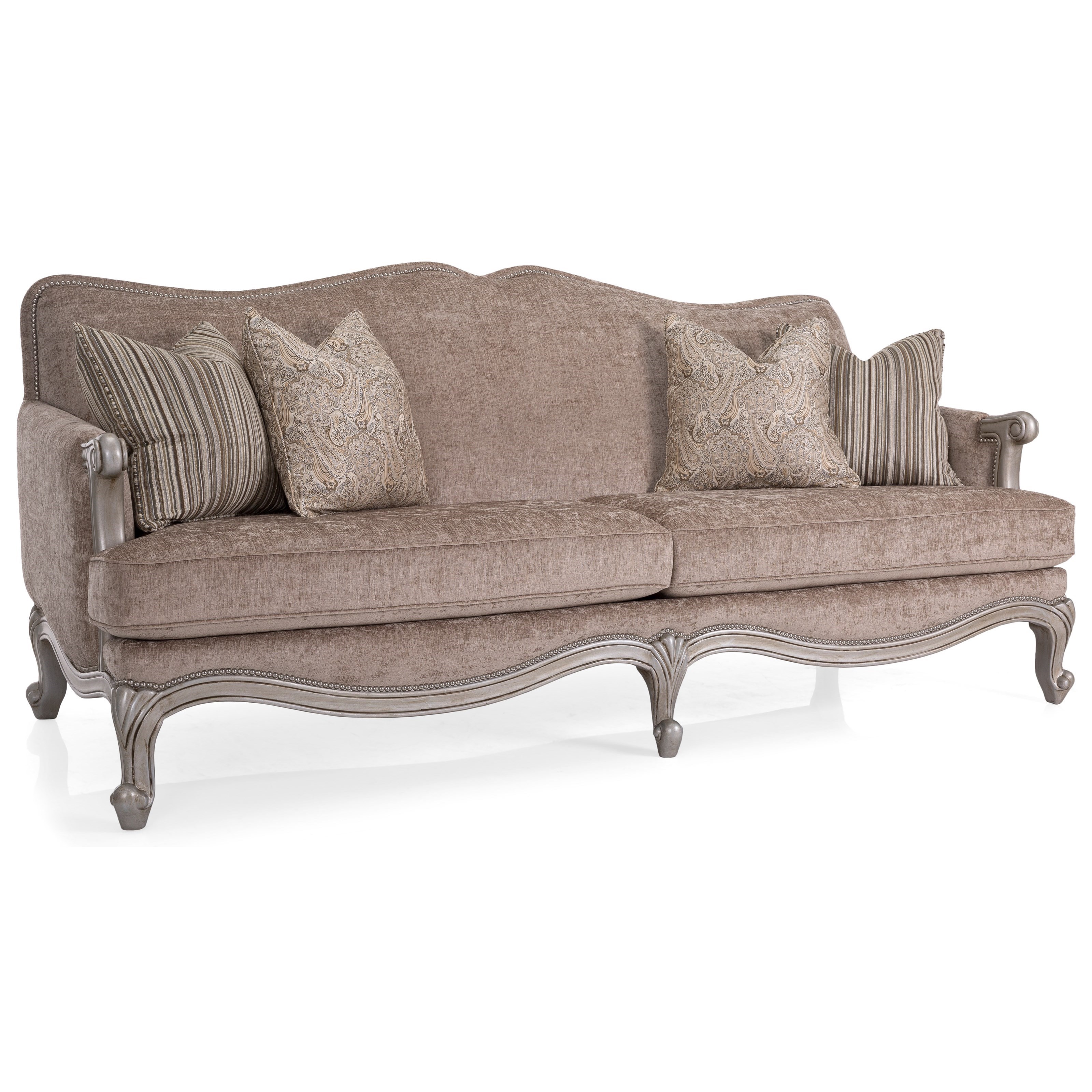 Decor Rest 6701 Traditional French Cabriole Sofa With Nailhead Border Sheely S Furniture Appliance Sofas,Hdfc Fd Interest Rates 2020 For Senior Citizens