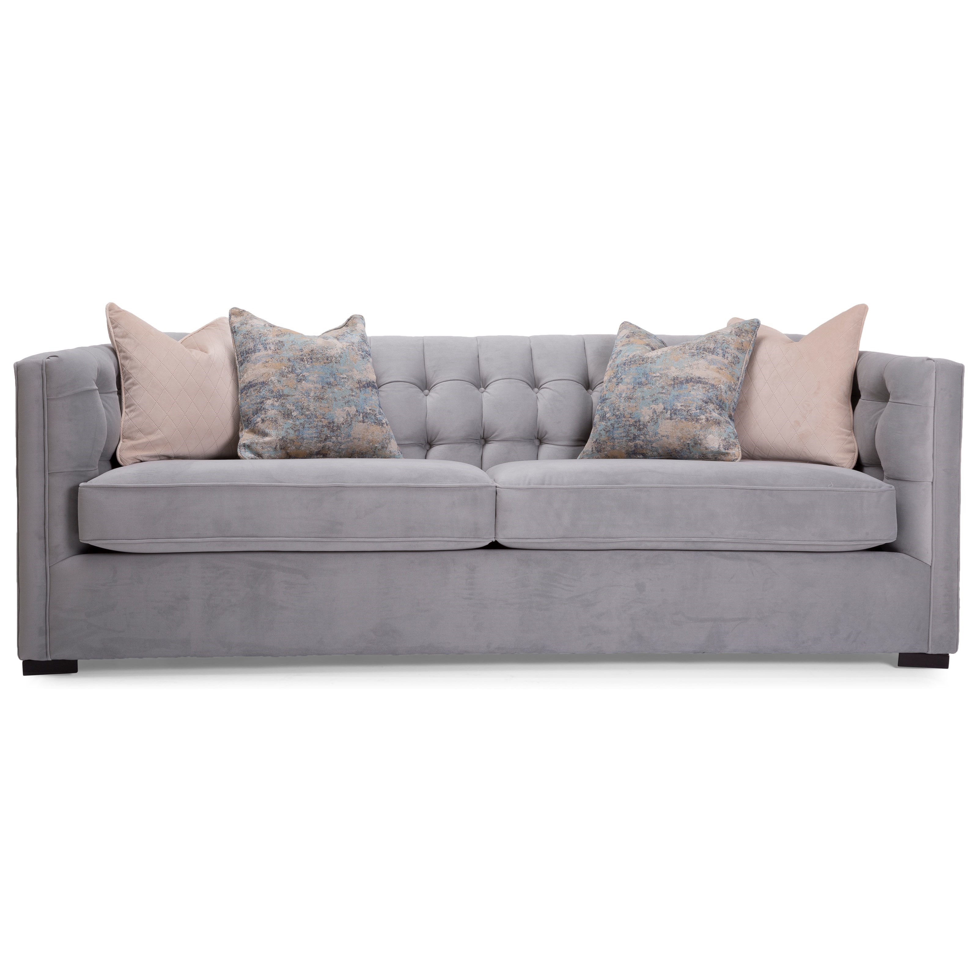 Decor Rest 7793 Series Tuxedo Tufted Sofa Wayside Furniture Sofas