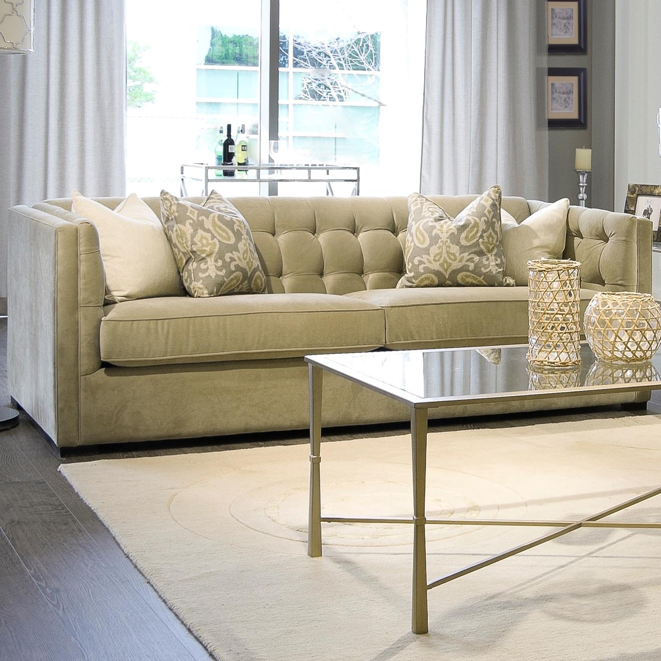 Decor Rest 7793 Series Tuxedo Tufted Sofa Wayside Furniture Sofas