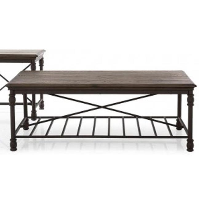 Decor Rest Milena Industrial Coffee Table With One Wire Shelf Stoney Creek Furniture Cocktail Coffee Tables