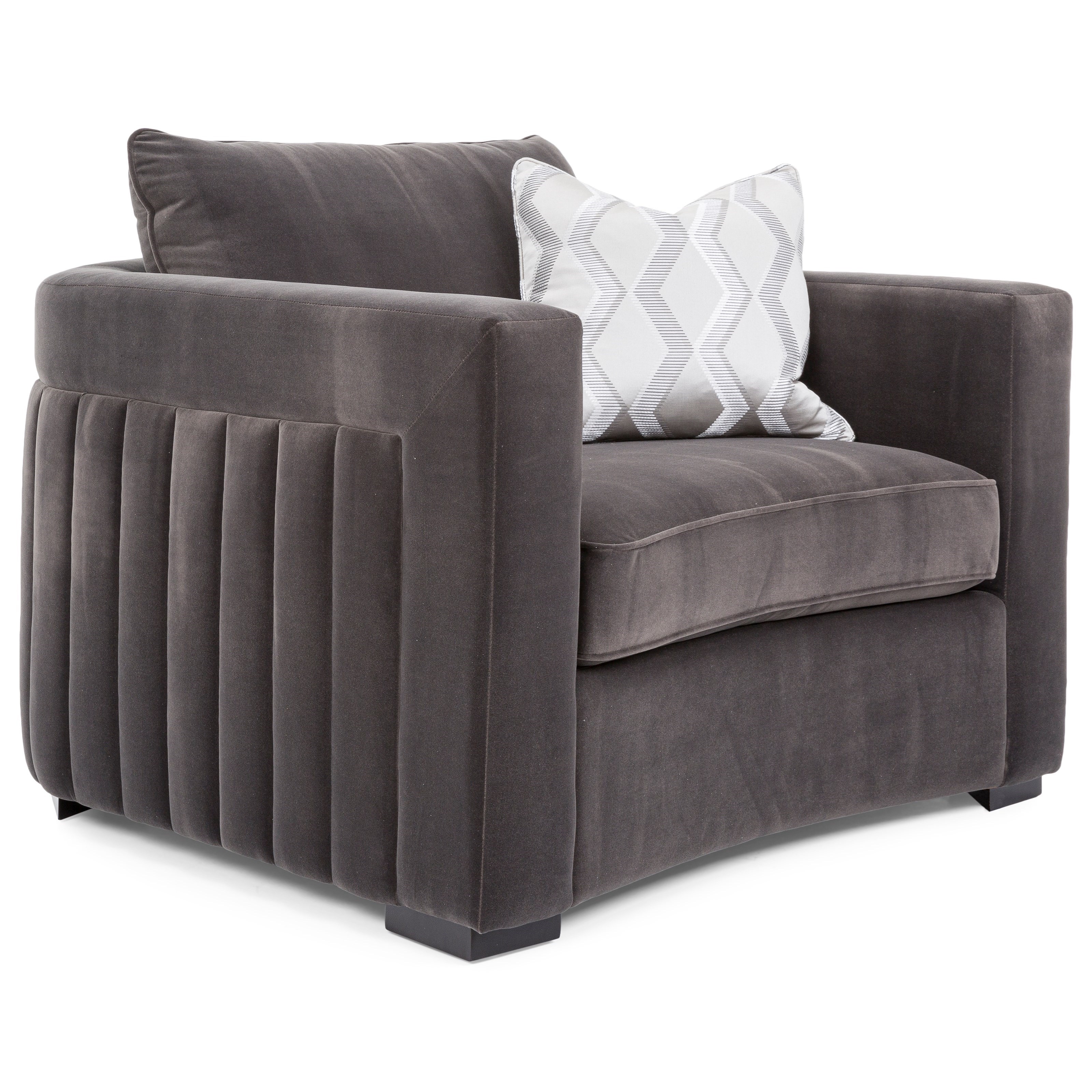 Decor Rest R021 Ltd191032 Contemporary Chair And A Half With Track Arms Upper Room Home Furnishings Chair A Half