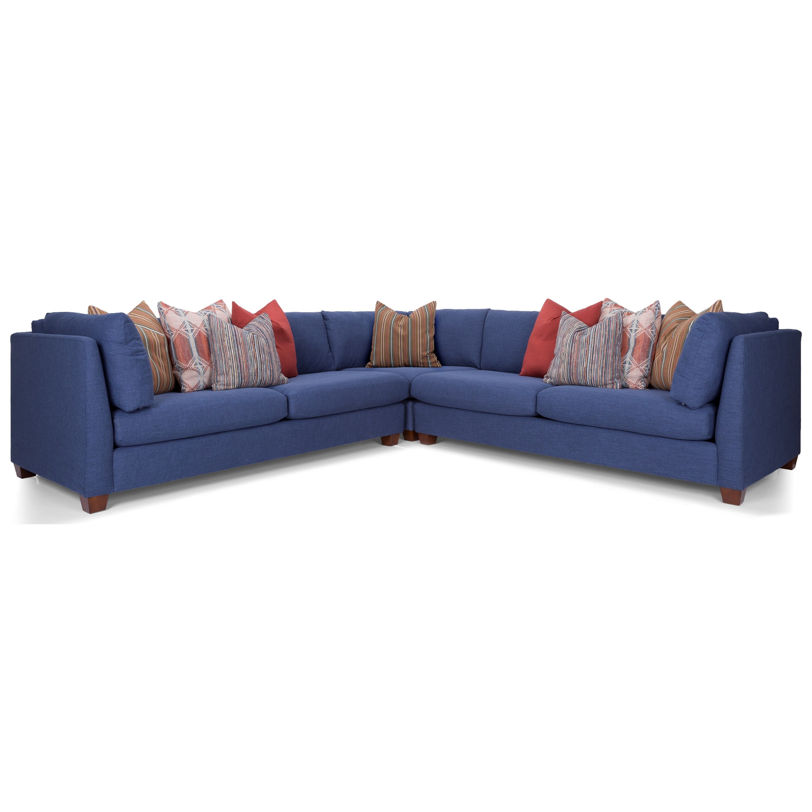Decor Rest Viceroy Transitional Sectional Sofa With High Track