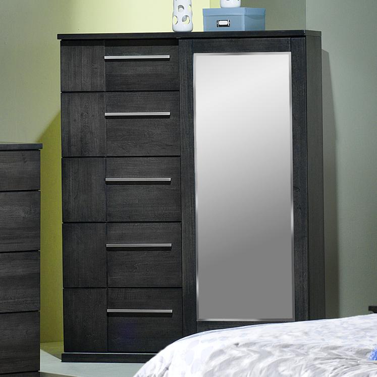 Defehr Milano Contemporary Chiffonier With Mirror Stoney Creek