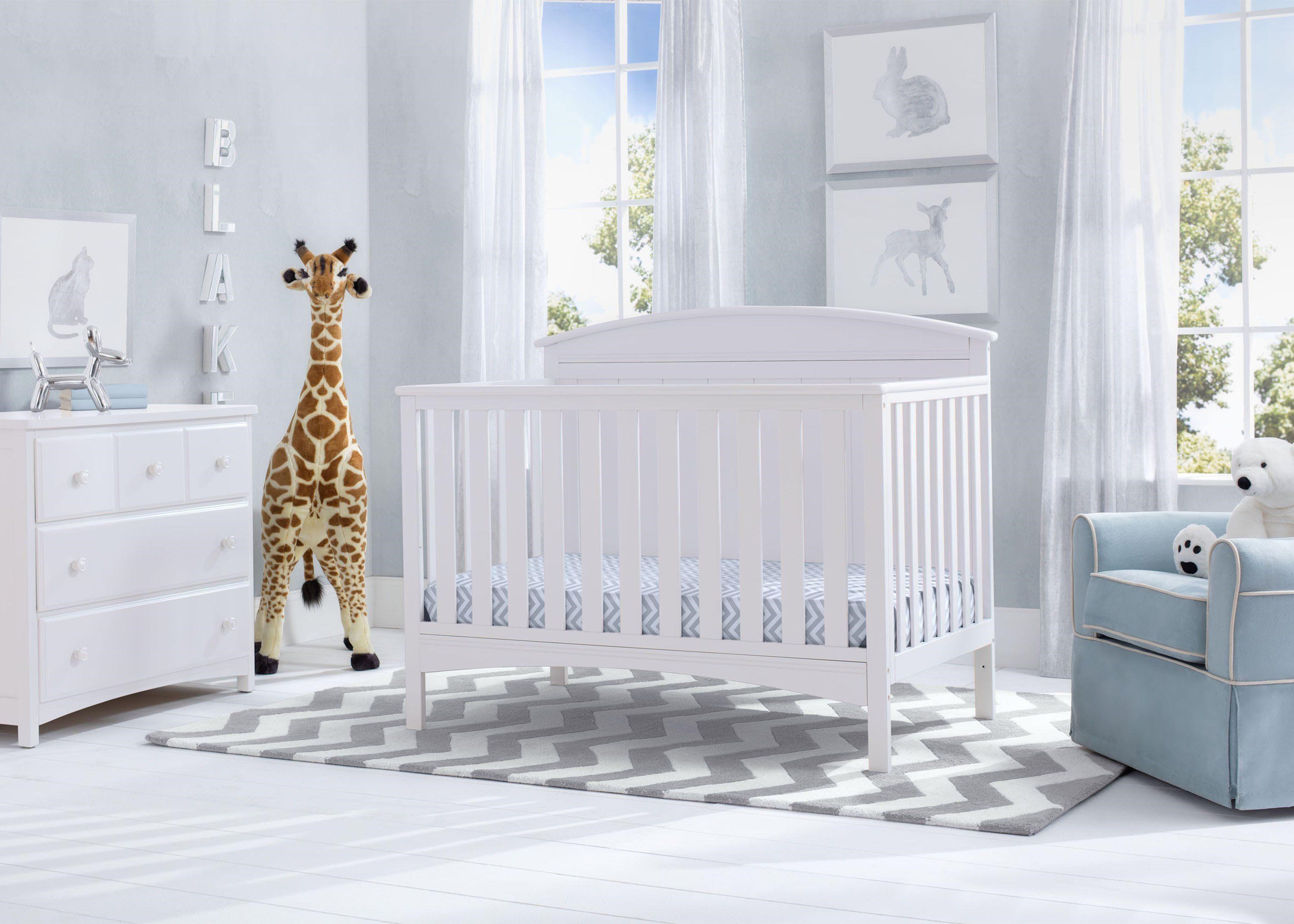 Delta Cribs Laurel Crib In White By Delta Children S Products At Johnny Janosik