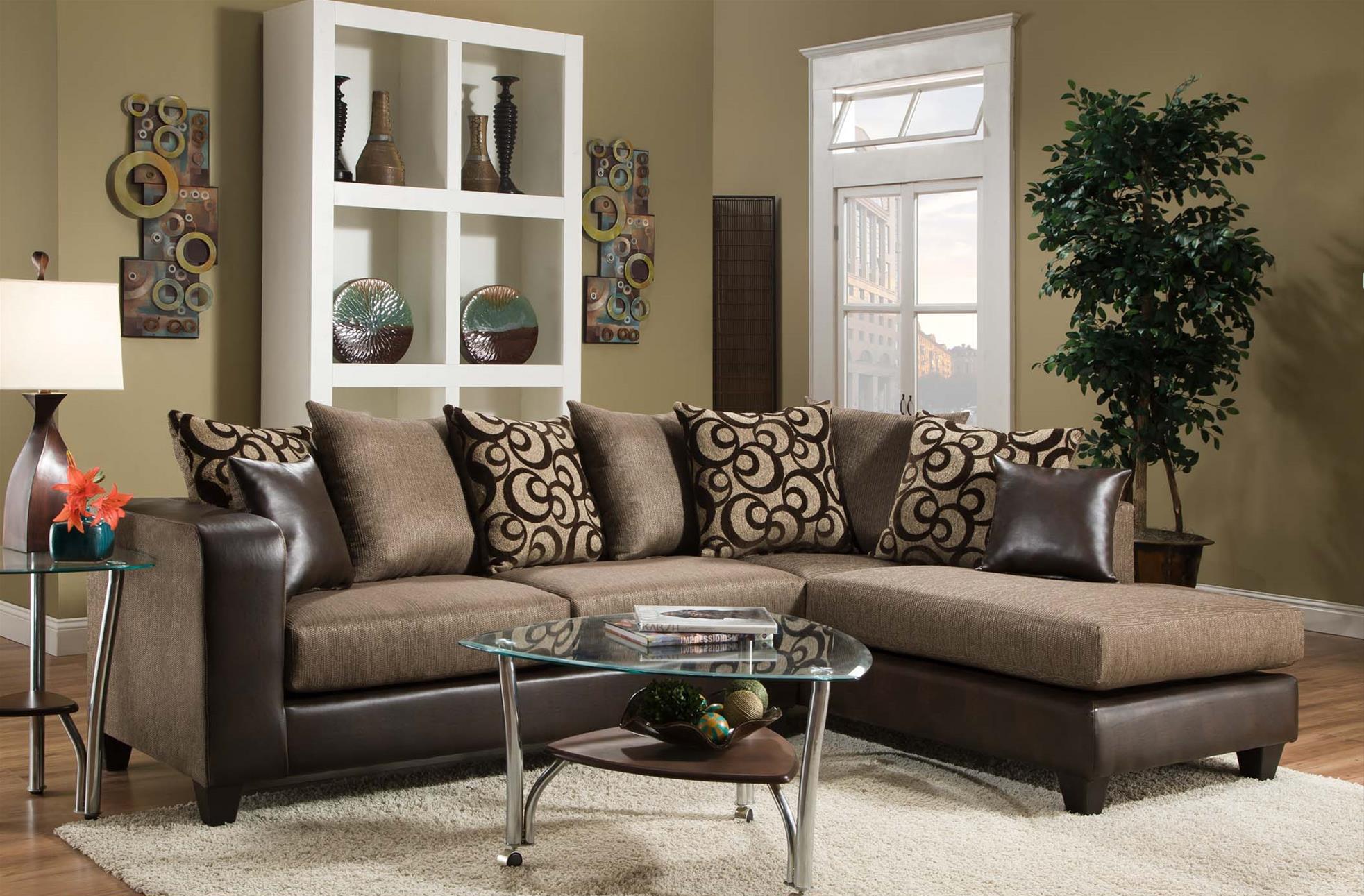 pillow back sectional