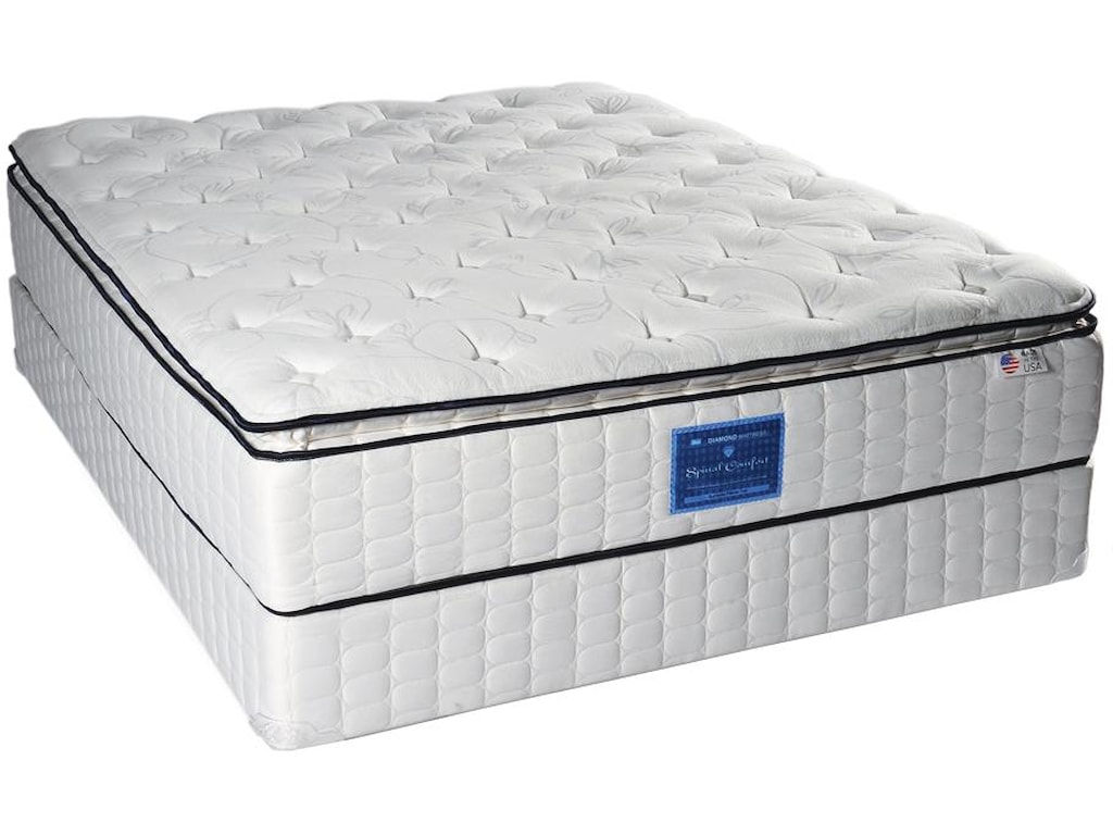 Diamond Mattress Spinal Comfort Surfside Queen Pillow Top Mattress
