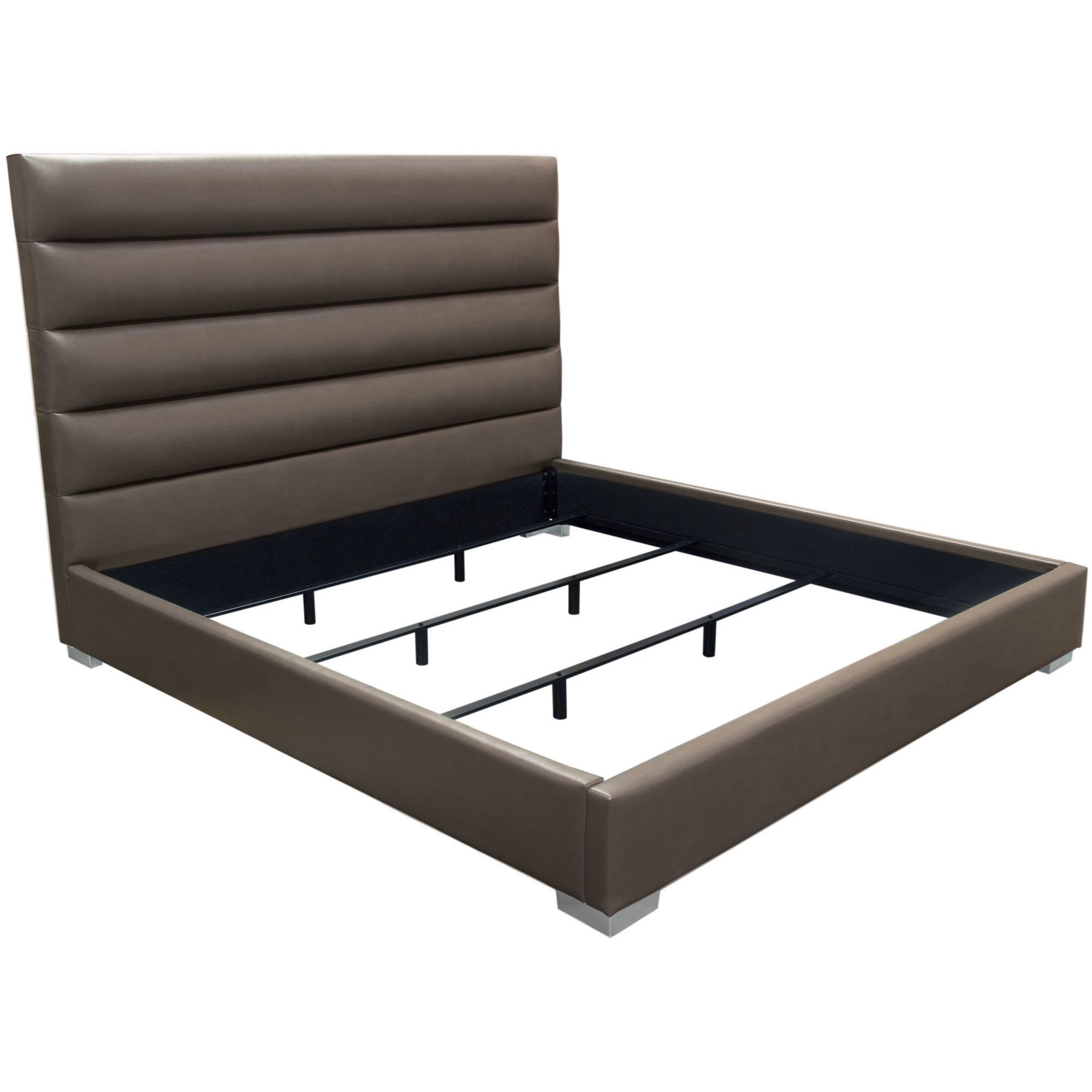 Diamond Sofa Bardot Grey California King Bed Abode Upholstered