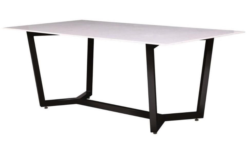 Diamond Sofa Caplan Rectangular Dining Table With Ceramic Marble Diamond Sofa Caplanrectangular Dining Table