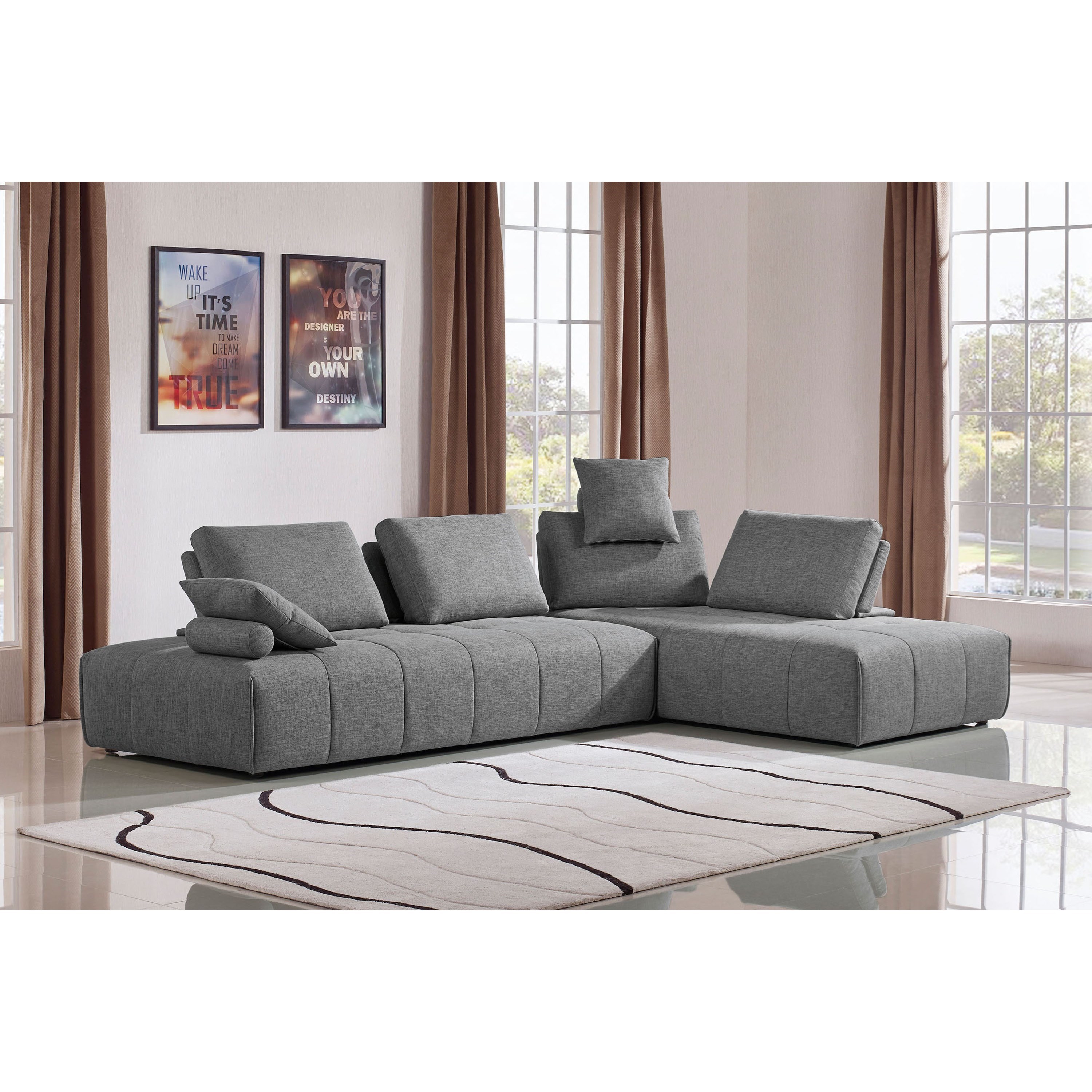 Diamond Sofa Furniture Cloud Cloudlgbgr Contemporary Lounger Sofa Del Sol Furniture Sofas