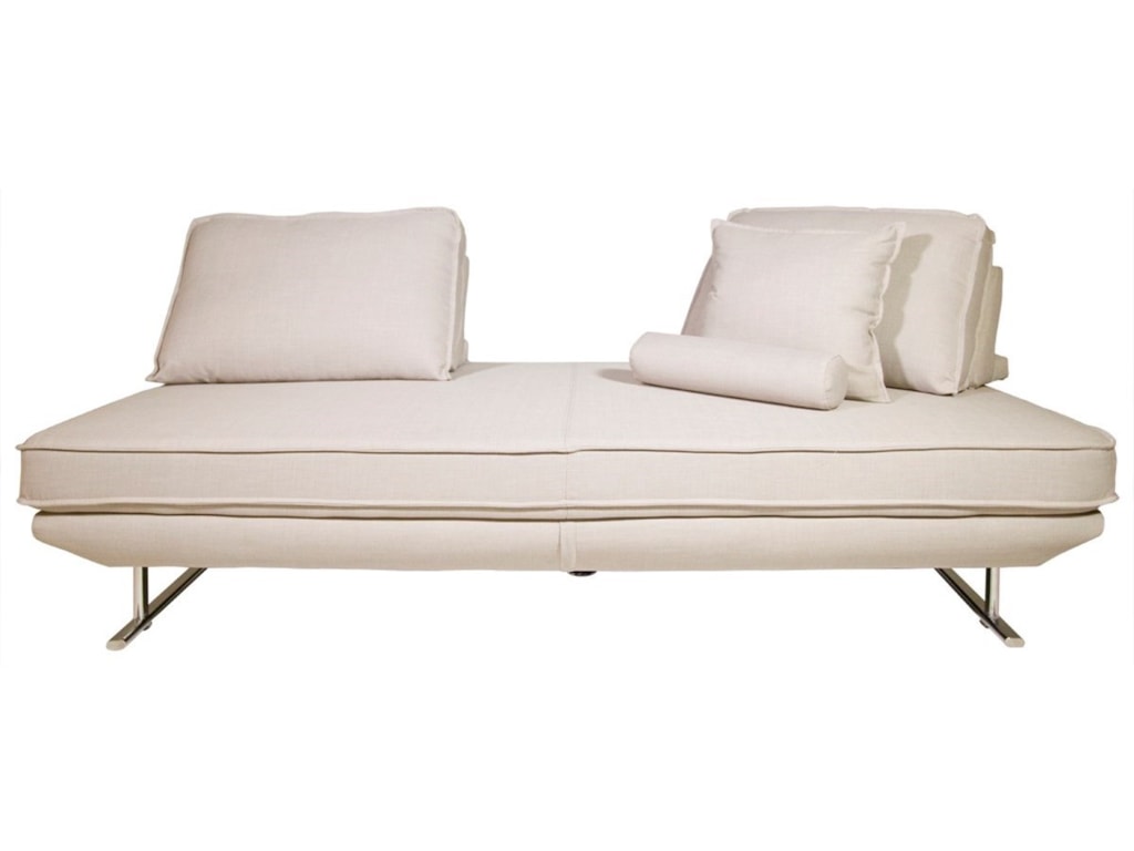 Diamond Sofa Dolce Dolcelgsd2 Contemporary Lounger With Chrome Legs Diamond Sofa Dolcelounger