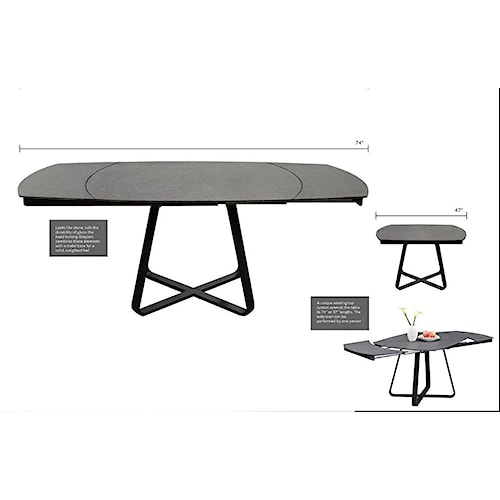 Diamond Sofa Grayson Extension Dining Table Boulevard Home Diamond Sofa Grayson Extension Dining Table