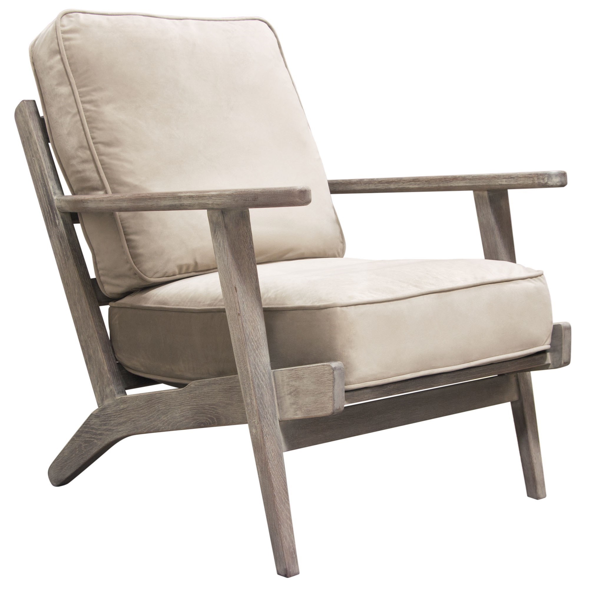 Diamond Sofa Furniture Hazel Hazelchcp Contemporary Accent Chair Exposed Wood Frame Del Sol Furniture Upholstered Chairs