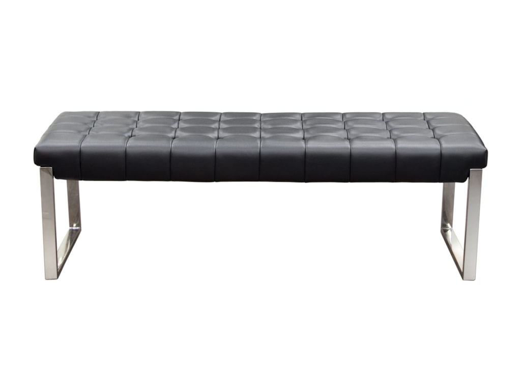 Diamond Sofa Furniture Knox Bl Knoxbebl Backless Tufted Bench With