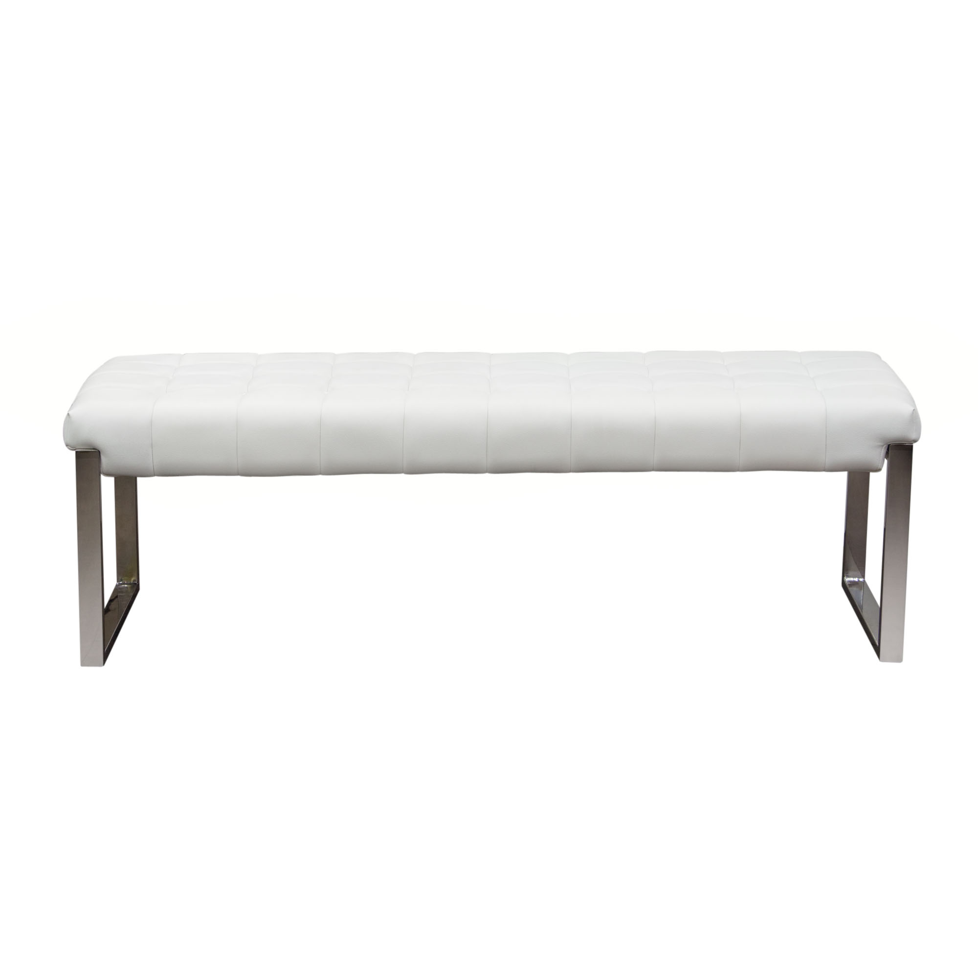 Diamond Sofa Knox White Bench Red Knot Upholstered Benches
