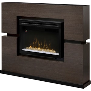 Dimplex Linwood Gds33hg 1310rg Modern Electric Fireplace And Mantel With On Off Heat Option Hudson S Furniture Fireplaces