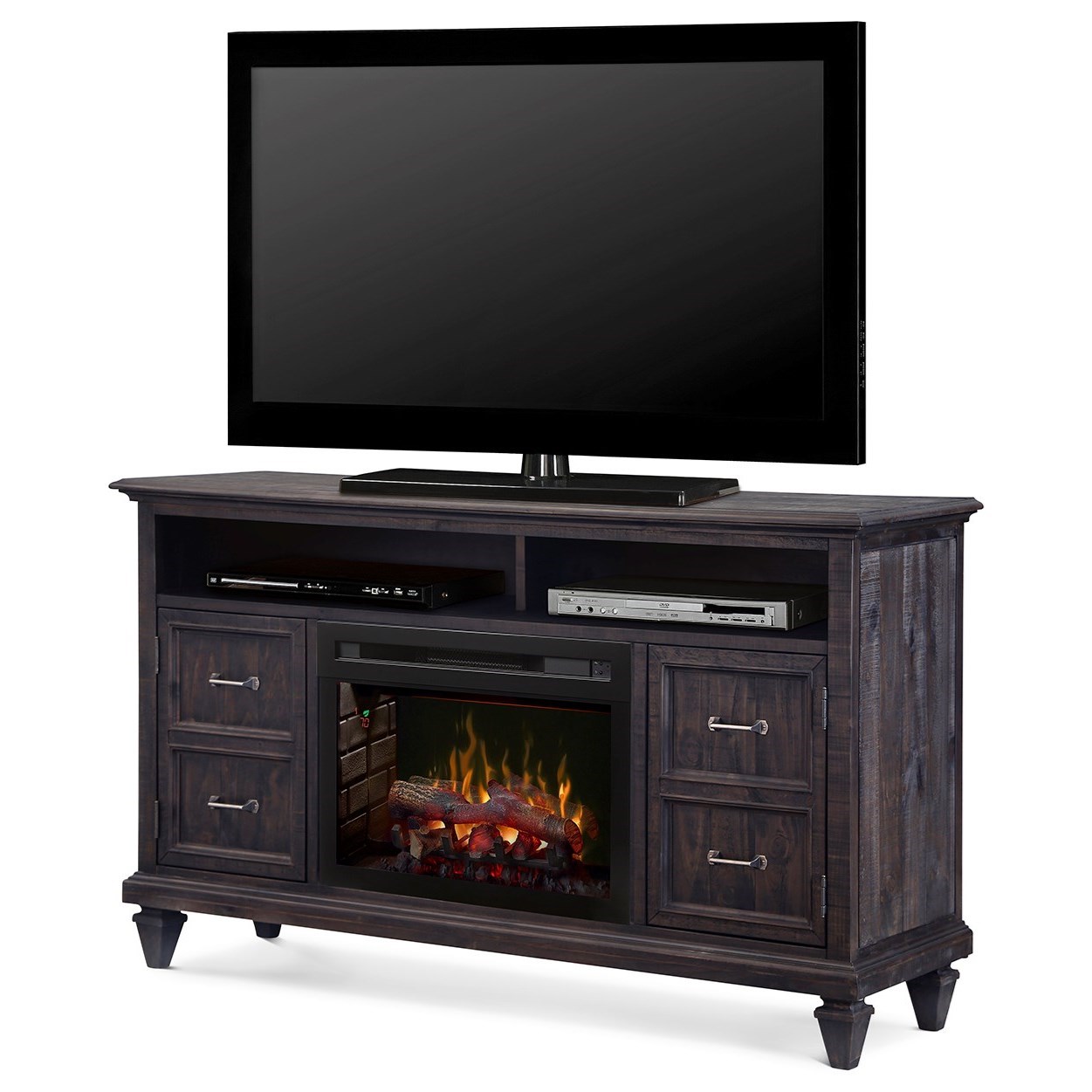 Dimplex Solomon Gds25ld 1594wg Media Console With Electric Fireplace Corner Furniture Tv Stands
