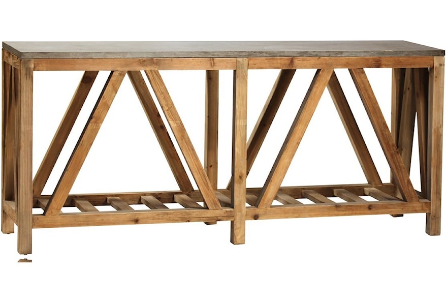 Dovetail Furniture Living Dagny Sofa Table With Reclaimed Wood Stuckey Furniture Sofa Tables Consoles