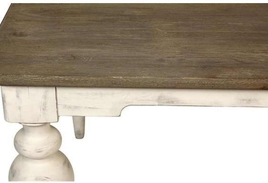 Dovetail Furniture Middleton Dining Table With Turned Legs