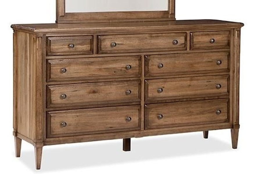 Durham Escarpment Dresser With Cedar Lined Bottom Drawer Stoney