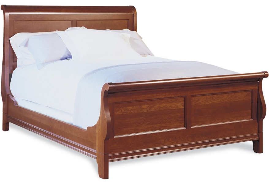 Durham Chateau Fontaine Traditional Solid Wood Queen Sleigh Bed Stuckey Furniture Sleigh Beds
