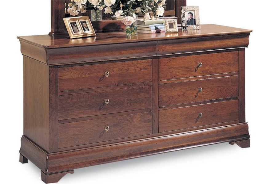 Durham Chateau Fontaine Traditional Solid Wood 8 Drawer Double