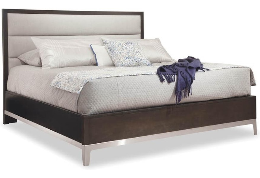 Durham Defined Distinction Queen Upholstered Bed With Stainless