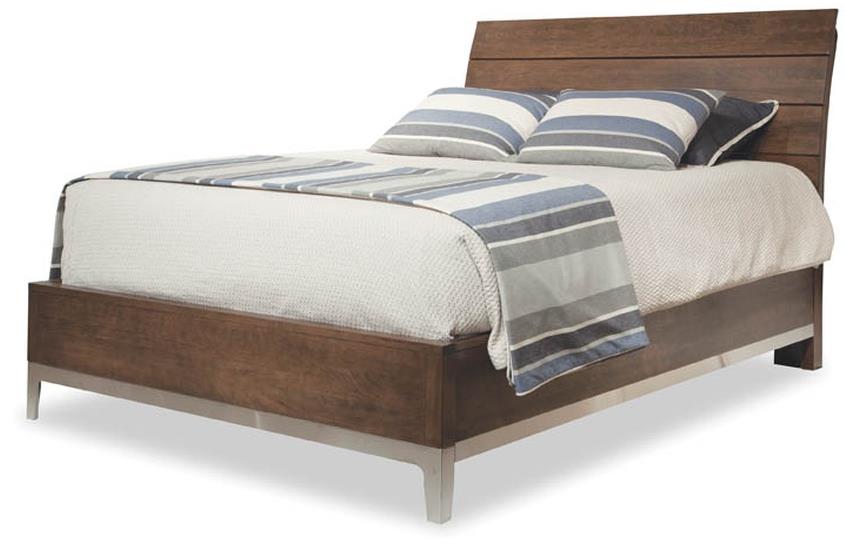 Durham Defined Distinction King Wood Plank Bed With Stainless