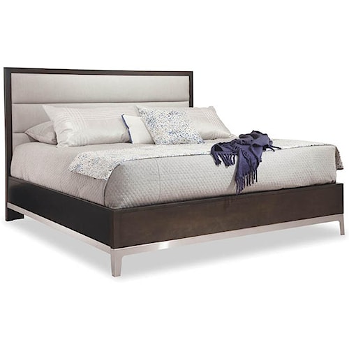 Durham Defined Distinction King Upholstered Bed With Stainless Steel Extraordinary Bedroom Furniture Durham Durham Defined Distinction King Upholstered Bed With Stainless Steel Extraordinary Bedroom Furniture Durham