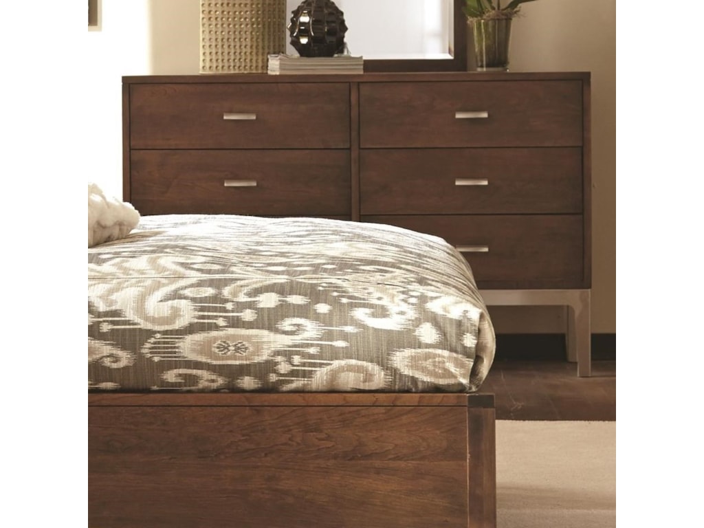 Durham Defined Distinction Solid Wood Dresser With Stainless Steel