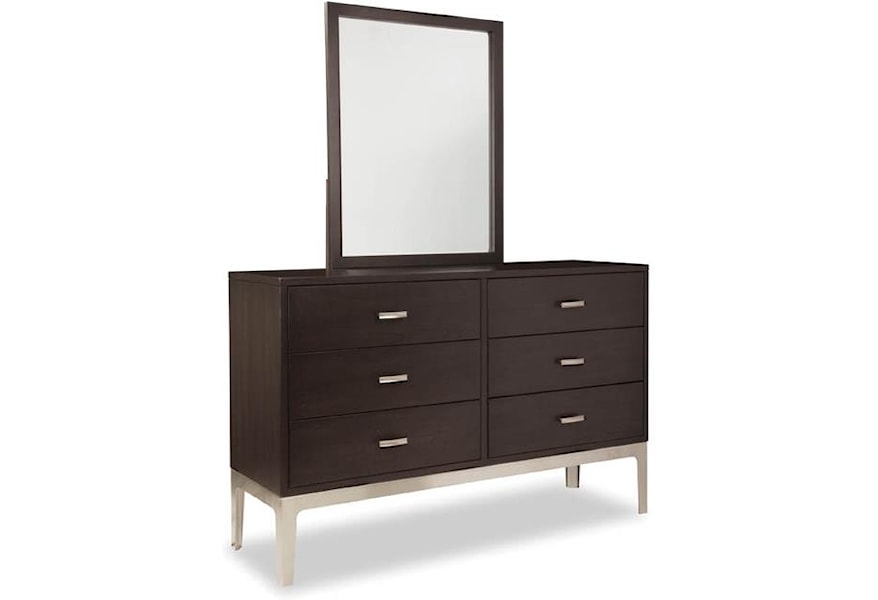 Durham Defined Distinction Solid Wood Dresser And Mirror With 6
