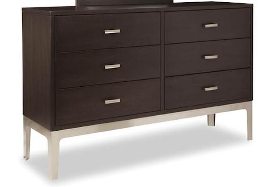 Durham Defined Distinction Solid Wood Dresser With Stainless Steel