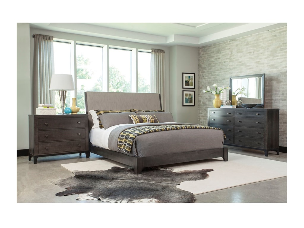 Durham Front StreetKing Upholstered Bed