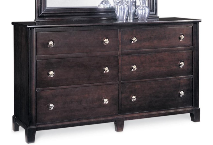 Durham Manhattan 6 Drawer Double Dresser Stoney Creek Furniture