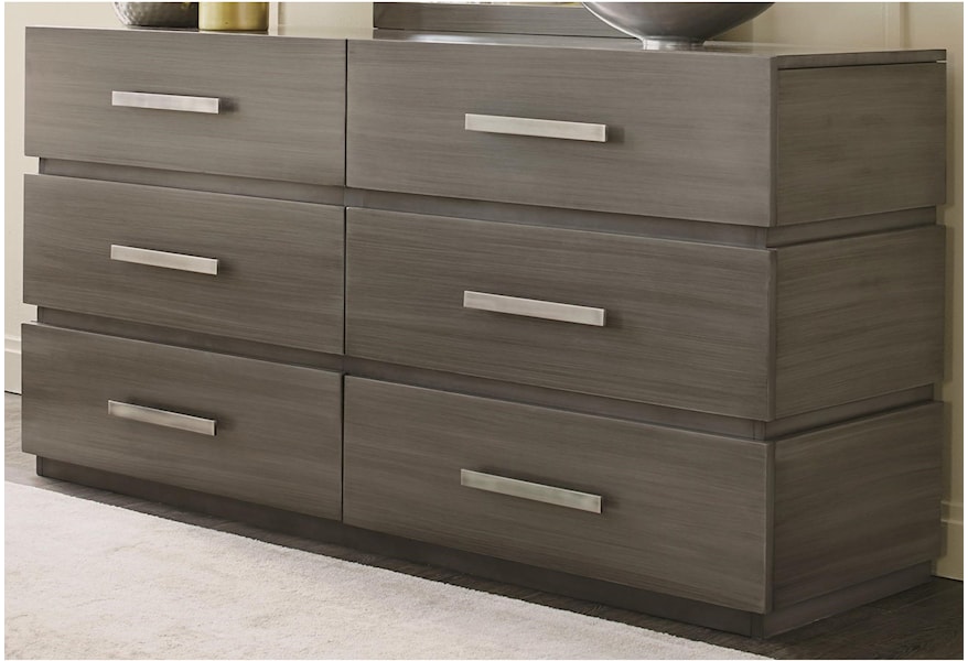 Durham Modern Simplicity Double Dresser With 6 Drawers Reid S