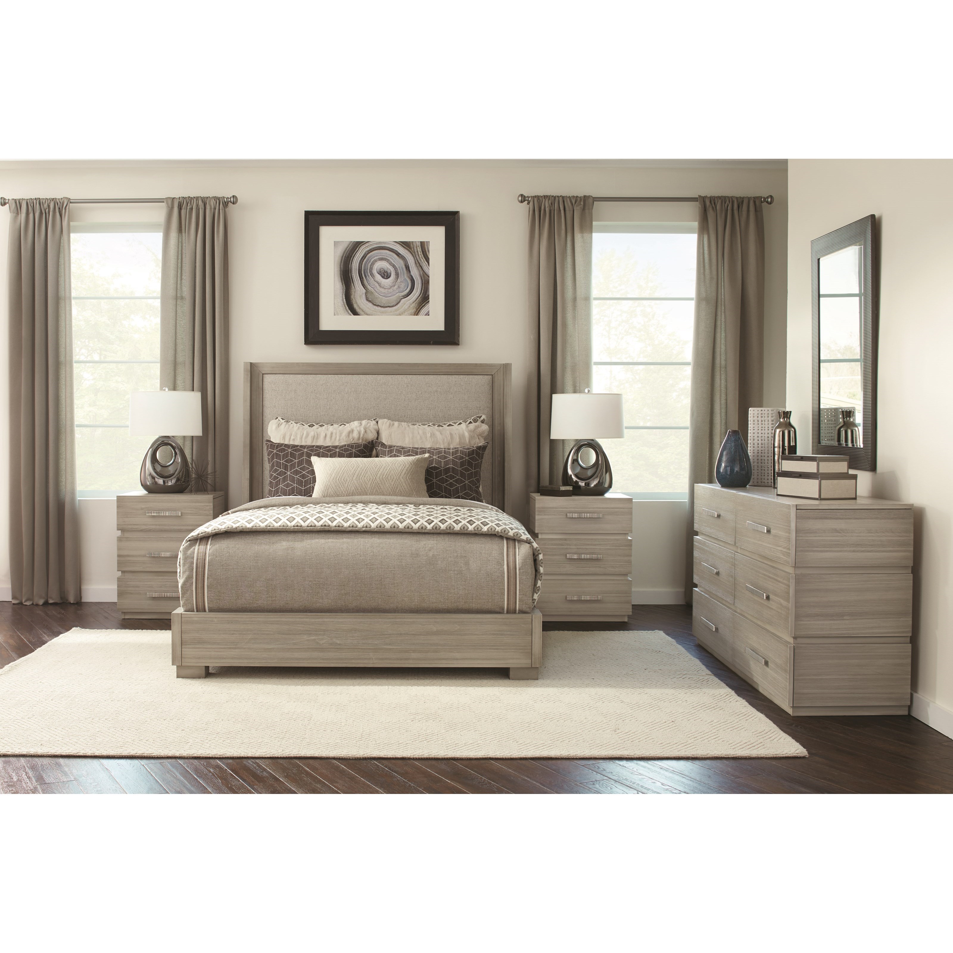 Durham Modern Simplicity Night Stand With 3 Drawers Reid S Furniture Nightstands