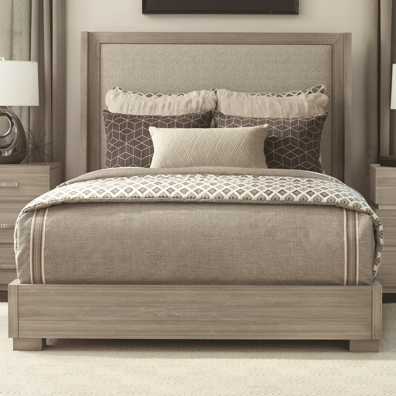 Durham Modern Simplicity King Upholstered Bed With Low Profile Base Stoney Creek Furniture Platform Beds Low Profile Beds