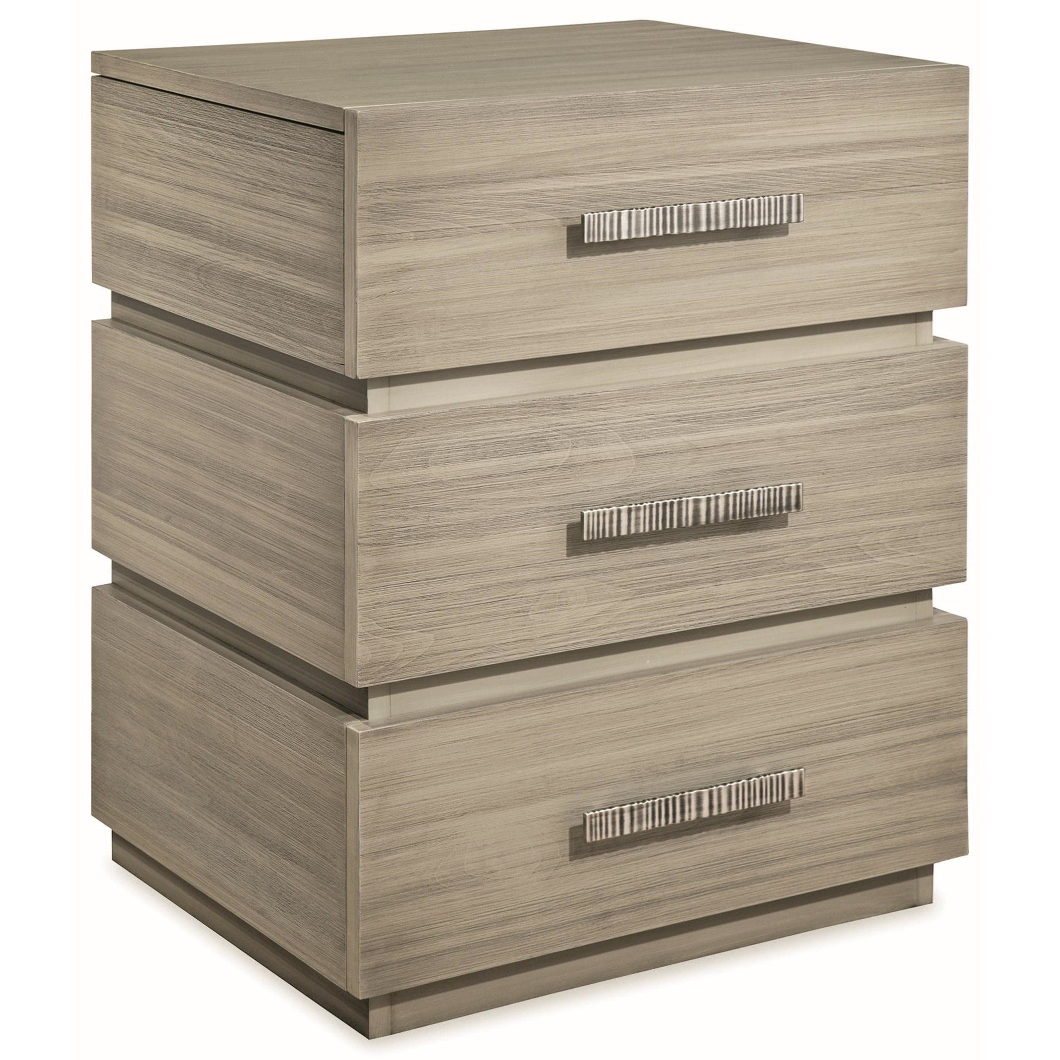 Durham Modern Simplicity Night Stand With 3 Drawers Reid S