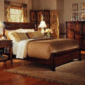 Durham George Washington Architect Queen Low Footboard Sleigh Bed Stuckey Furniture Sleigh Beds
