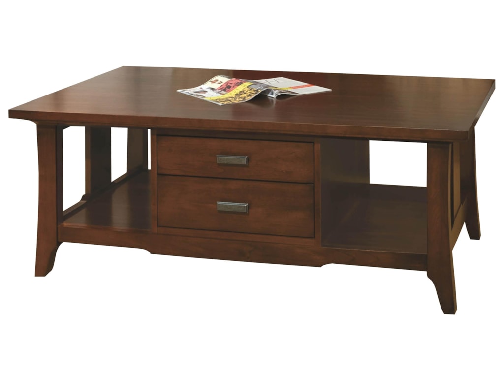 Durham Occasional Tables DurhamWestwood Drawer Cocktail Table