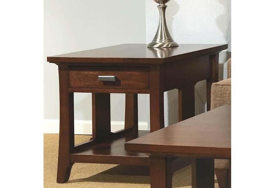Durham Occasional Tables Durham Westwood Drawer End Table With